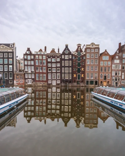 Damrak in Amsterdam, the Netherlands