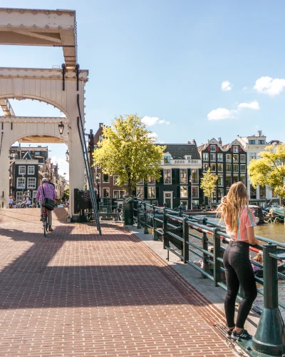 Magere Brug in Amsterdam, the Netherlands