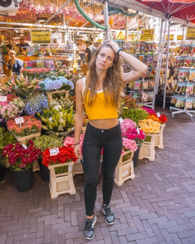 Instagrammable Place Bloemenmarkt in Amsterdam, the Netherlands