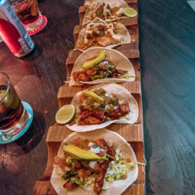 Tacos at Lacalita, a Mexican restaurant in Canggu, Bali, Indonesia