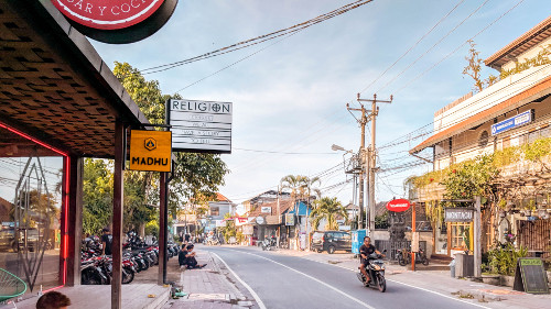 Streets of Canggu, Bali, Indonesia