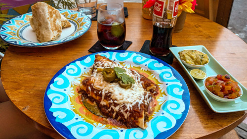 Dinner at El Mexicano, a Mexican restaurant in Ubud, Bali, Indonesia