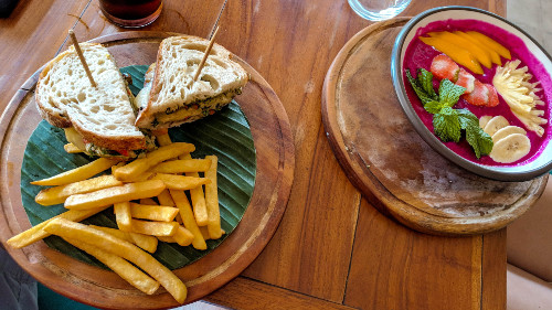 Breakfast at White Orchid in Ubud, Bali, Indonesia