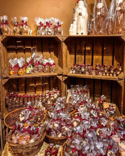 Old Chocolate House in Bruges, Belgium