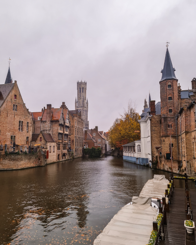 Rozenhoedkaai in Bruges, Belgium