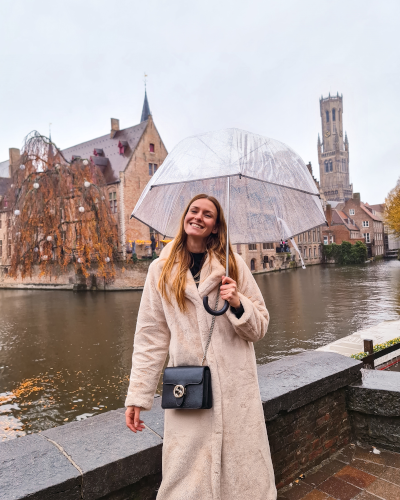 Rozenhoedkaai in Bruges, Belgium