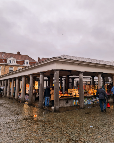 Vismarkt in Bruges, Belgium