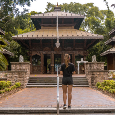 Nepalese temple at the South Bank in Brisbane, Australia