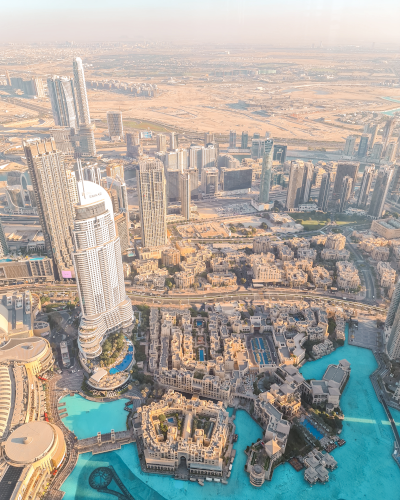 View from the Burj Khalifa Observation Deck