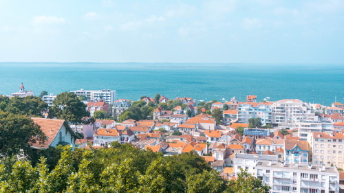 Arcachon Bay from the Observatoire Sante Cecile in Arcachon, France