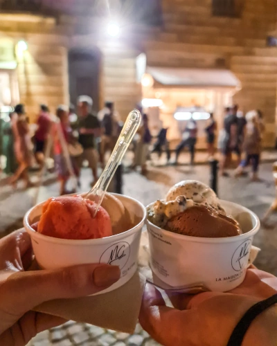 Ice Cream at Masion du Glacier in Bordeaux, France