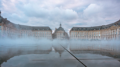 Miroir d'Eau in Bordeaux, France