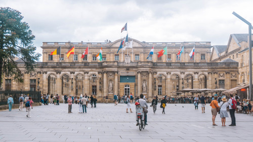 Palais Rohan, the City Hall of Bordeaux, France