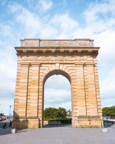 Porte de Bourgogne in Bordeaux, France