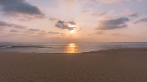 Sunset at the Dune du Pilat in South West France