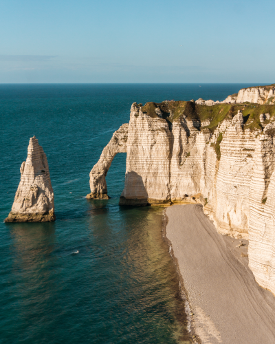 Falaise d'Aval in Étretat, Normandy, France