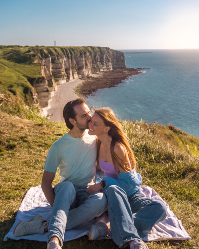 Pointe de la Courtine in Étretat, Normandy, France