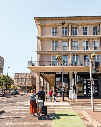 Architecture by Perret in Le Havre, Normandy, France