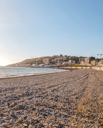 The Beach in Le Havre, Normandy, France