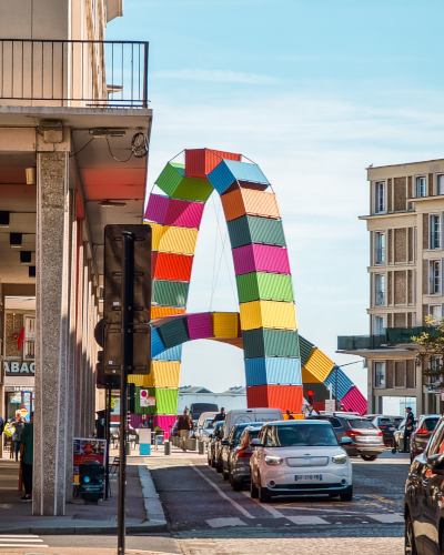 Catène de Containers by Vincent Ganivet in Le Havre, Normandy, France