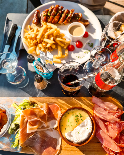 Dinner in Le Havre, Normandy, France