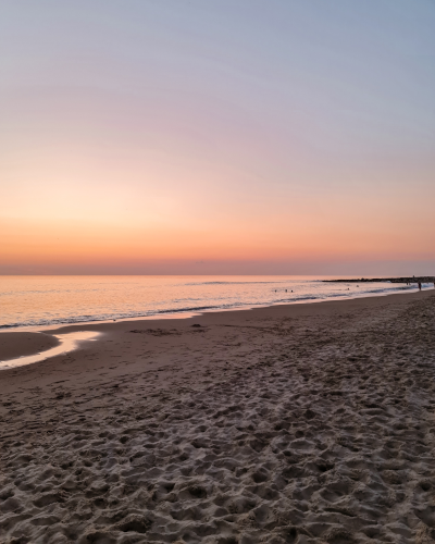 Sunset on the Beach of Montalivet, France