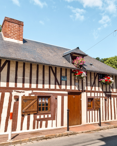 Half-timbered House in Honfleur, Normandy, France