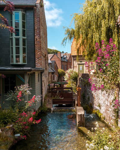 Water Mill in the Veules River, Normandy, France