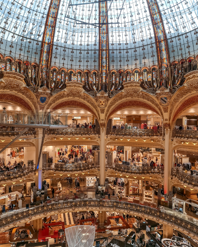 Galeries Lafayette Haussmann in Paris, France