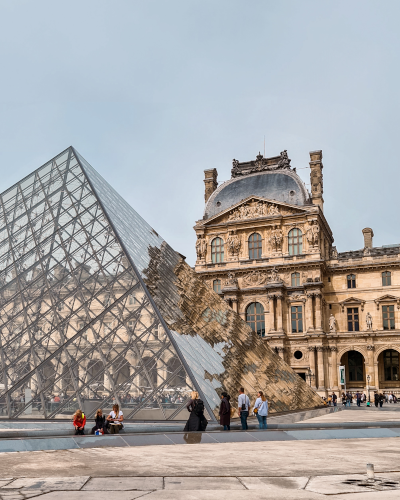 The Louvre Museum in Paris, France