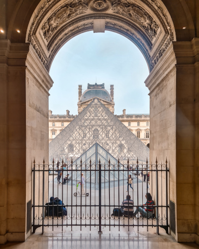 The Louvre Museum in Paris, France