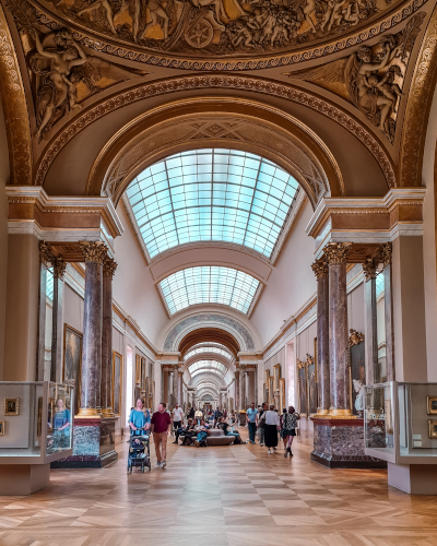The Louvre Museum in Paris, France