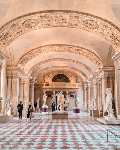 The Louvre Museum in Paris, France