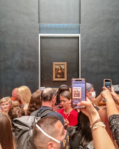 Mona Lisa in the Louvre Museum in Paris, France