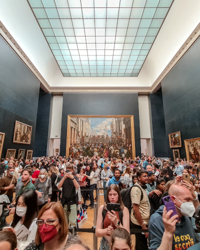 Mona Lisa in the Louvre Museum in Paris, France