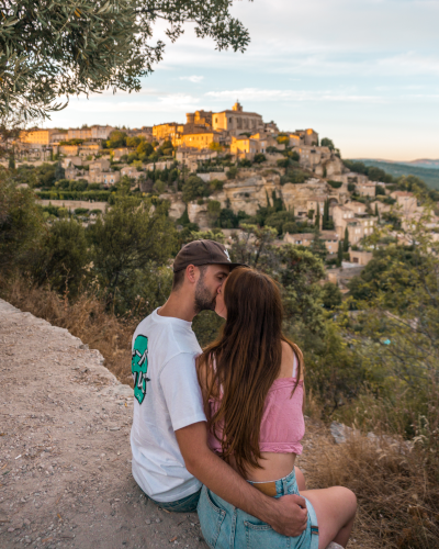 Viewpoint of Gordes in Provence, France