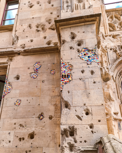 Lego Bricks at Palais de Justice in Rouen, France