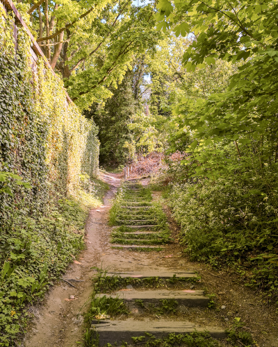 Route to Viewpoint in Rouen, France