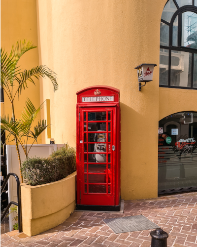 Red Telephone Box in Gibraltar