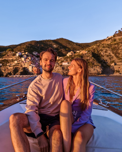 Sunset Boat Tour in Cinque Terre