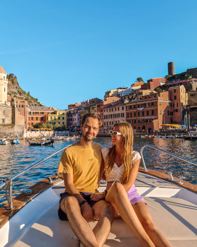 Sunset Boat Tour in Cinque Terre