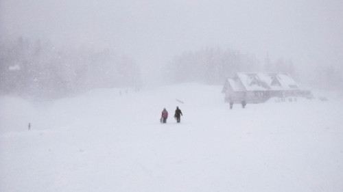 Snow storm in Ishiuchi, Japan