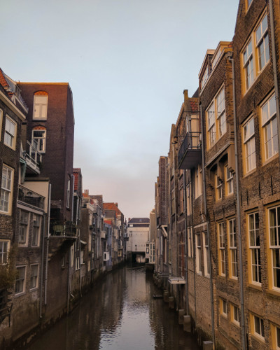 Sunset in Dordrecht, the Netherlands