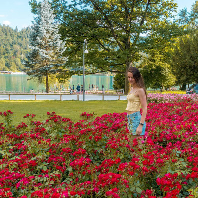 Flowers in Bled, Slovenia