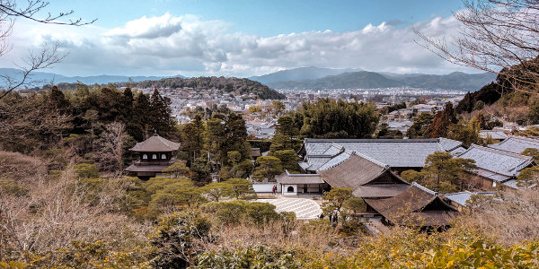 Viewpoint Ginkaku-ji in Kyoto, Japan