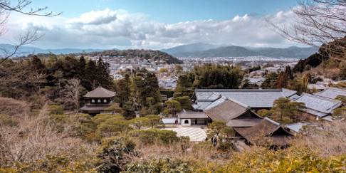 Viewpoint Ginkaku-ji in Kyoto, Japan