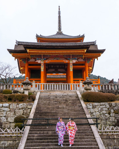 Kiyomizu-dera Temple in Gion, Kyoto, Japan