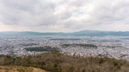 View from Mt. Daimonji-yama in Kyoto, Japan