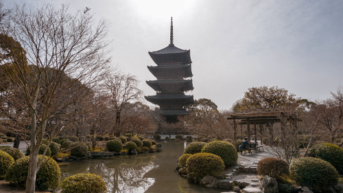 To-ji or East Temple in Kyoto, Japan