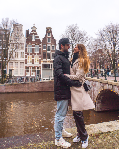 Christmas Photo Spot at Keizersgracht in Amsterdam, the Netherlands